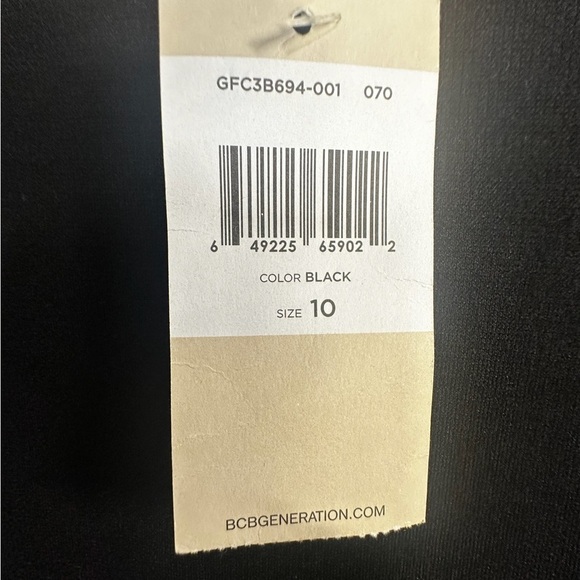 BCBG Black Lace Panel Pencil Skirt - Picture 5 of 8